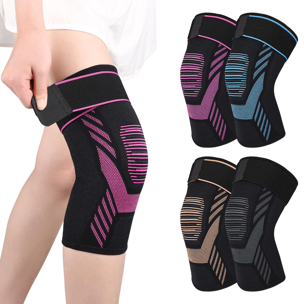 Knee Compression Sleeve with Strap for Men and Women