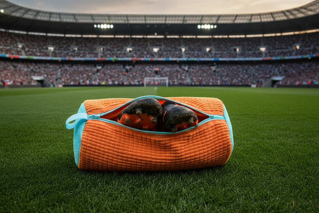 Bolsa naranja en estadio