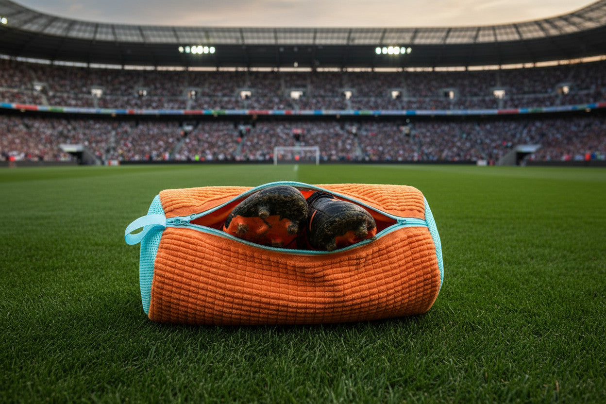 Bolsa naranja en estadio