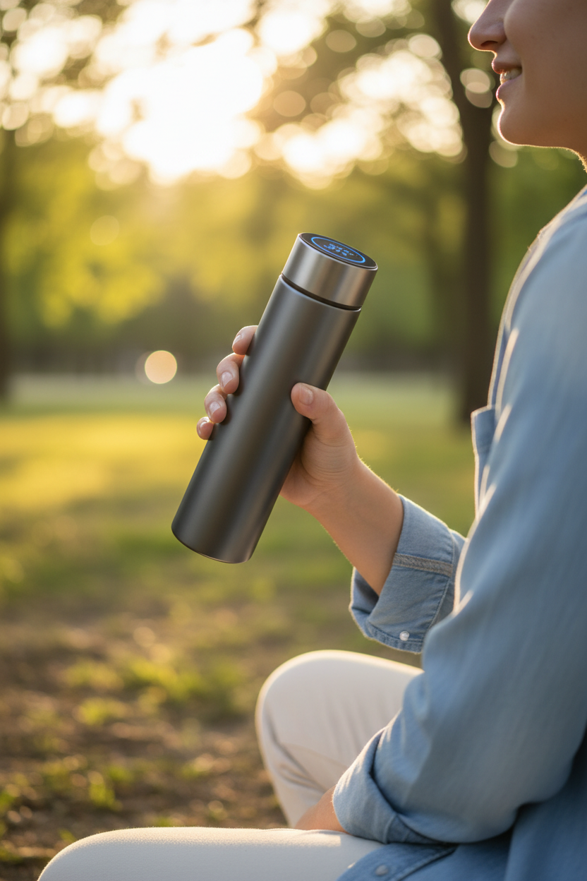 Lifestyle - persona tomando del termo